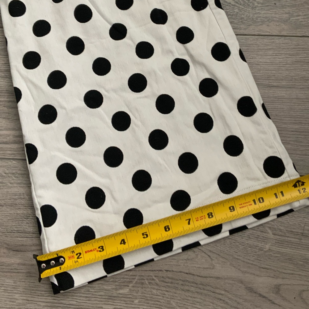 New York & Company Black Polka Dot White Jumpsuit - Picture 8 of 10